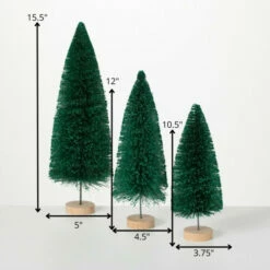 Coupon 🎉 Sullivans Green Bottlebrush Tree - Set Of 3 - 5"x5"x15.5"; 4.5"x4.5"x12"; 3.75"x3.75"x10.5" ✔️ -Sullivans Sales unnamed file 6164