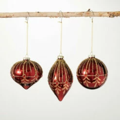 Brand new 🧨 Sullivans Gold Detailed Ornament - Set Of 3 ✨