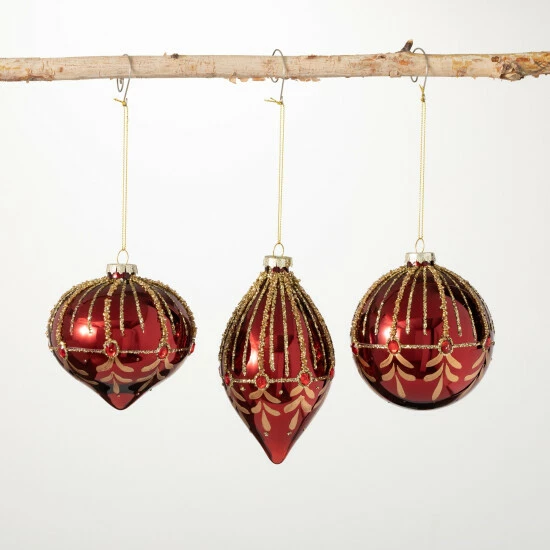 Brand new ๐งจ Sullivans Gold Detailed Ornament - Set Of 3 โจ 2 Brand new ๐งจ Sullivans Gold Detailed Ornament - Set Of 3 โจ
