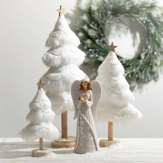 Hot Sale 😍 Sullivans Faux Fur Tabletop Tree - Set Of 3 - 11.5"x5"x24"; 10.5"x4"x18"; 7.5"x3.25"x12.5" 👍 5 Hot Sale 😍 Sullivans Faux Fur Tabletop Tree - Set Of 3 - 11.5"x5"x24"; 10.5"x4"x18"; 7.5"x3.25"x12.5" 👍 - Image 3