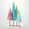 Discount 🔔 Sullivans Retro Metal Cone Trees On Base - 11.5"L X 4"W X 20.5"H ❤️ -Sullivans Sales unnamed file 6209