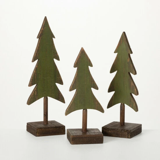Hot Sale ๐ Sullivans Wood Tabletop Evergreen Trees - Set Of 3 - 5"Lx4"Wx15"H; 4.25"Lx4"Wx13.5"H; 5"Lx4"Wx12"H ๐ 3 Hot Sale ๐ Sullivans Wood Tabletop Evergreen Trees - Set Of 3 - 5"Lx4"Wx15"H; 4.25"Lx4"Wx13.5"H; 5"Lx4"Wx12"H ๐