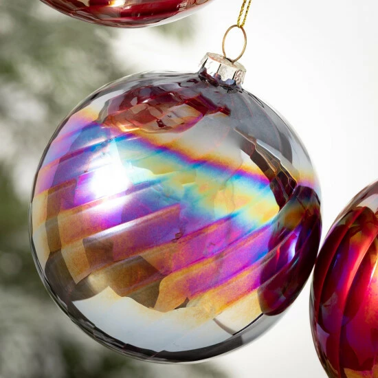 Buy ๐ฅ Sullivans Iridescent Red Ball Ornaments - Set Of 2 ๐ 4 Buy ๐ฅ Sullivans Iridescent Red Ball Ornaments - Set Of 2 ๐ - Image 2