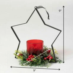 Outlet ❤️ Sullivans Star Metal & Glass Candleholder 🥰 -Sullivans Sales unnamed file 6274