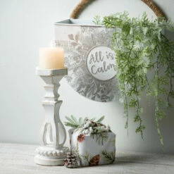 Promo 😀 Sullivans 27" Artificial Frosted Fern Iced Hanging Drop 💯 -Sullivans Sales unnamed file 6291