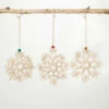 Outlet 🛒 Sullivans Macrame Snowflake Ornament - Set Of 3 ⭐ -Sullivans Sales unnamed file 6310