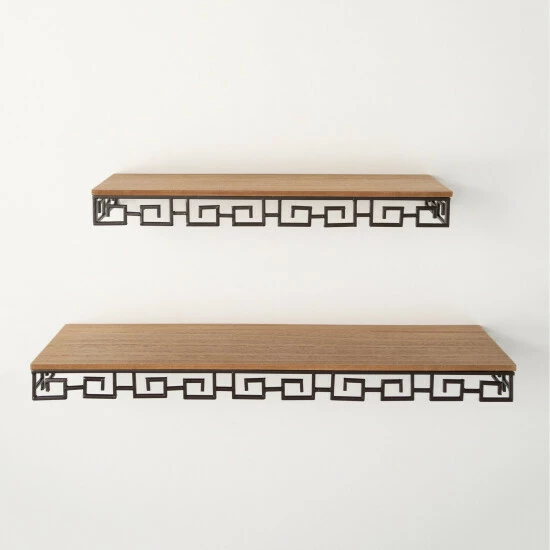 Best Sale 🤩 Sullivans Mod Scalloped Trim Shelf - Set Of 2 ❤️ 3 Best Sale 🤩 Sullivans Mod Scalloped Trim Shelf - Set Of 2 ❤️