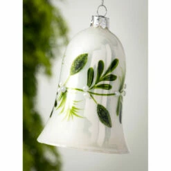 New 🌟 Sullivans Mistletoe Bell Glass Ornament ⌛ -Sullivans Sales unnamed file 6445