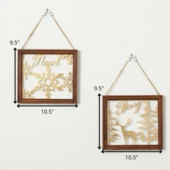 Brand new 👏 Sullivans Framed Glass Joy-Noel Wall Art 👍 -Sullivans Sales unnamed file 6457