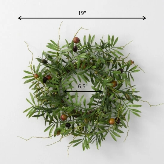 Wholesale ✨ Sullivans Artificial 19" Olive Mini Wreath ✨ 4 Wholesale ✨ Sullivans Artificial 19" Olive Mini Wreath ✨ - Image 2