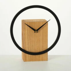 Hot Sale ⭐ Sullivans 11 In. Ultra-Modern Ring Clock; Brown 👍