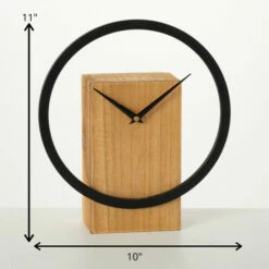 Hot Sale ⭐ Sullivans 11 In. Ultra-Modern Ring Clock; Brown 👍 -Sullivans Sales unnamed file 6592