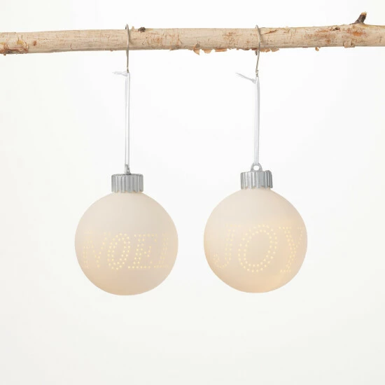 Cheap ๐ Sullivans Illuminated Joy-Noel Ornament - Set Of 2 ๐ 3 Cheap ๐ Sullivans Illuminated Joy-Noel Ornament - Set Of 2 ๐
