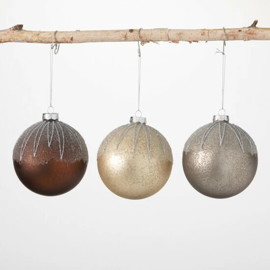 Best Pirce ✨ Sullivans Frosted Metallic Ornament - Set Of 3 🔔 3 Best Pirce ✨ Sullivans Frosted Metallic Ornament - Set Of 3 🔔