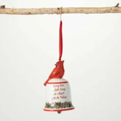 Outlet 🥰 Sullivans Cardinal-Topped Bell Ornament 🌟