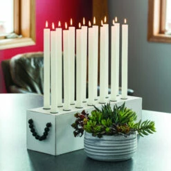 Brand new ✔️ Sullivans Greetings Metal & Wood Taper Candleholder ❤️ -Sullivans Sales unnamed file 6624