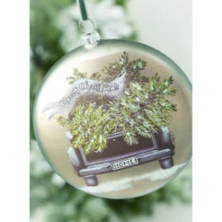 Cheapest ⭐ Sullivans Truck & Tree Glass Disc Ornament 🔔 -Sullivans Sales unnamed file 6629