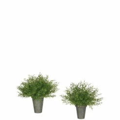 Promo 👏 Sullivans Feather Fern Potted Orbs - Set Of 2 😉