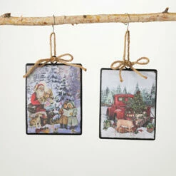 Discount โ๏ธ Sullivans Santa & Truck Ornament - Set Of 2 โ