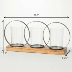 Hot Sale ⭐ Sullivans Triple Hurricane Candle Holder 🧨 -Sullivans Sales unnamed file 6696