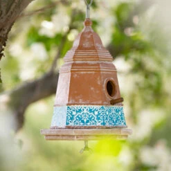 Brand new 💯 Sullivans Weathered Terracotta Birdhouse ❤️ -Sullivans Sales unnamed file 6718