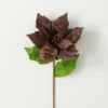Wholesale 🛒 Sullivans 26.5" Artificial Brown Velvet Poinsettia Stem 👍 -Sullivans Sales unnamed file 6742