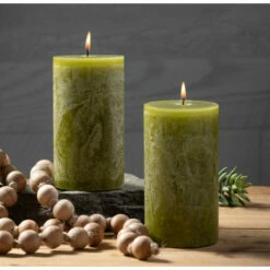 Flash Sale 🛒 Sullivans Moss Timber Pillar Candles - Set Of 2 🥰 -Sullivans Sales unnamed file 680