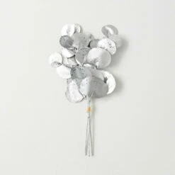 Deals โค๏ธ Sullivans 14.5" Artificial Shiny Silver-Dollar Bundle ๐งจ