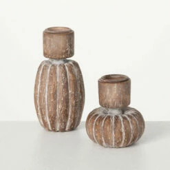 Best Sale 🌟 Sullivans Pumpkin Carved Taper Holder - Set Of 2 🌟