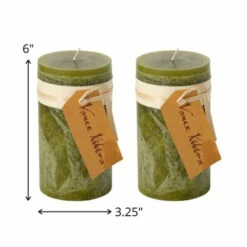 Flash Sale 🛒 Sullivans Moss Timber Pillar Candles - Set Of 2 🥰 -Sullivans Sales unnamed file 683