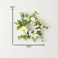 Flash Sale 🥰 Sullivans Artificial Dahlia Botanical Wreath; White 😉 -Sullivans Sales unnamed file 6834