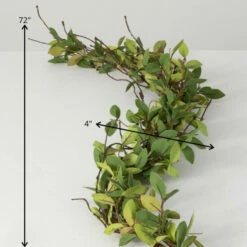 Budget 🥰 Sullivans Artificial 72" Ruscus Leafy Twig Garland ⌛ -Sullivans Sales unnamed file 6863