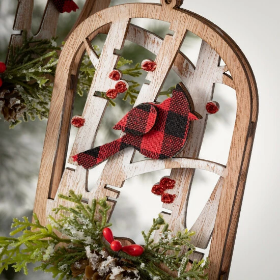 New 🔥 Sullivans Wood Cardinal Ornament - Set Of 2 😍 4 New 🔥 Sullivans Wood Cardinal Ornament - Set Of 2 😍 - Image 2