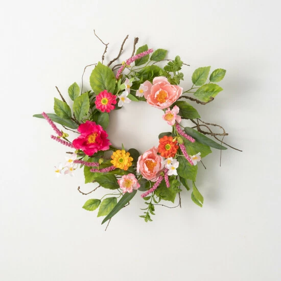 Best deal ✔️ Sullivans Artificial Vibrant Floral Wreath; Pink ⭐ 6 Best deal ✔️ Sullivans Artificial Vibrant Floral Wreath; Pink ⭐ - Image 4