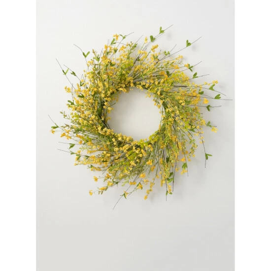 Wholesale 🥰 Sullivans Yellow Wispy Wreath 💯 3 Wholesale 🥰 Sullivans Yellow Wispy Wreath 💯