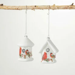Best deal 😉 Sullivans Glass Birdhouse Ornament - Set Of 2 ✨