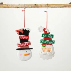 Coupon โ Sullivans Santa & Snowman Ornament - Set Of 2 ๐