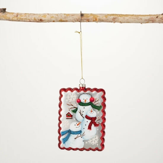 Promo ๐ Sullivans Glass Snowman Family Ornament โ 3 Promo ๐ Sullivans Glass Snowman Family Ornament โ