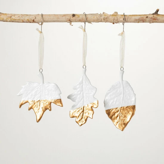 Budget ๐ฅ Sullivans Gold-Dipped Leaf Ornament - Set Of 3 โ 3 Budget ๐ฅ Sullivans Gold-Dipped Leaf Ornament - Set Of 3 โ