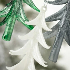 Brand new 👍 Sullivans Pearlescent Tree Ornament - Set Of 3 🔔 -Sullivans Sales unnamed file 6969