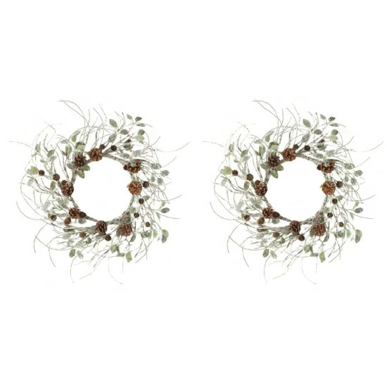 Cheap ๐ Sullivans 30" Artificial Birch, Leaf & Pinecone Wreath - Set Of 2 ๐ 3 Cheap ๐ Sullivans 30" Artificial Birch, Leaf & Pinecone Wreath - Set Of 2 ๐