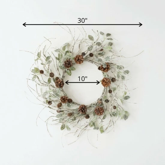 Cheap ๐ Sullivans 30" Artificial Birch, Leaf & Pinecone Wreath - Set Of 2 ๐ 6 Cheap ๐ Sullivans 30" Artificial Birch, Leaf & Pinecone Wreath - Set Of 2 ๐ - Image 4
