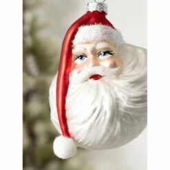 Best Pirce 👍 Sullivans Santa Face Glass Ornament 💯 -Sullivans Sales unnamed file 6976