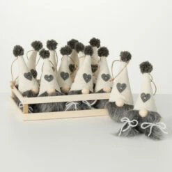 Budget 💯 Sullivans Heart Gnome Crate Ornament - Set Of 12 🔥