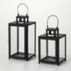 Best deal 💯 Sullivans Black Rectangular Lantern - Set Of 2 - 6.75"L X 7.25"W X 14"H; 6.75"L X 7.25"W X 11"H 🔥 -Sullivans Sales unnamed file 701