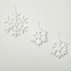Best deal 😉 Sullivans Imitation Fur Snowflake Ornaments - Set Of 3 😍