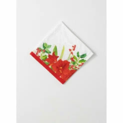 Wholesale 🧨 Sullivans Poinsettia Cotton Napkin - Set Of 4 👍