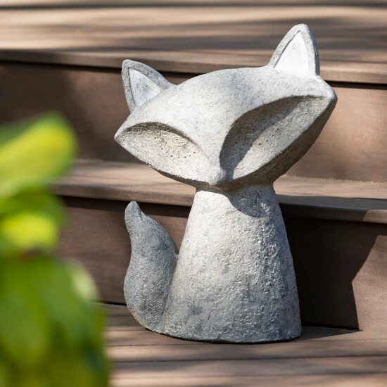 Cheap ✔️ Sullivans 18.25" Gray Fox Garden Sculpture; Gray ⌛ 5 Cheap ✔️ Sullivans 18.25" Gray Fox Garden Sculpture; Gray ⌛ - Image 3