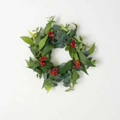 Coupon ๐ฅฐ Sullivans 20" Artificial Eucalyptus Berry Mini Wreath ๐