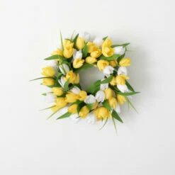 Cheapest 🔥 Sullivans Artificial 18" Full Flowering Tulip Mini Wreath 🛒